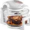 12-17 Litre 1400W Digital Halogen Oven Cooker with Hinged Lid | Glass Air Fryer with 10 Accessories