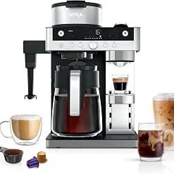 2-in-1 Filter Coffee and Pod Capsule Machine, Black CFN802UK