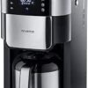 4814 Filter Coffee Machine with Stainless Steel Grinder and Thermal Jug, Finest Grinding and Individually Selectable Grinding Degree, 1000 W, for up to 8 Cups/Approx....