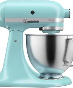 5KSM125BMI Tilt-Head Stand Mixer, Matte Black - 4.7L Capacity, 10 Speeds, Full Metal Body, Includes Whisk, Dough Hook & Flat Beater, Mineral Water
