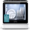 - 5L Table Top Dishwasher, Compact Mini Dishwasher, White