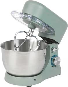 Bake Stand Mixer, 1300W, 4L Bowl, 8 Speed, Teal
