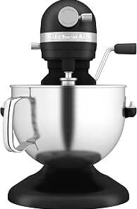 Bowl-Lift Stand Mixer, 5.6L Stainless Steel Bowl, 11 Speeds & Soft Start, Heavy Duty Full Metal Construction, Kneads 3.7kg Dough, Matte Black