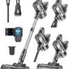Cleaner Stick Vacuums - Powerful Lightweight Electric Brooms Upright Handheld Wireless Bagless Battery Rechargeable Cleaners Anti Hair Wrap for Pet Stair Carpet...