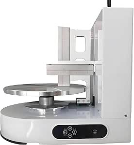 Cream Spreading Machine, Coating Smoothing Machine, for Making 4-12 Inch Cakes, Electric Birthday Cream Spreading Machine Round Cream Spreading Coating Filling...