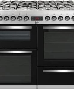 Dual Fuel Double Oven Range Cooker - Stainless Steel