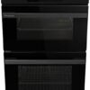 Freestanding Ceramic Electric Cooker with Double Oven 69/43 Litres - Black, A Rated Double Oven [Energy Class A]