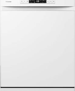 Freestanding Standard Dishwasher 85cm High - E Rated, White, 24 x 23 x 33 inches (L x W x H) [Energy Class E]