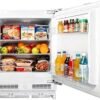 Fridge, Integrated Under Counter Fridge, Reversible Door, Direct Cooling, Led Light, Mechanical Temperature Control, Adjustable Levelling Legs, Removable Glass...