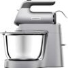 - Hand Mixer with Rotating Bowl 650W Variable Speed Silver
