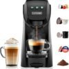 in 1 Pod Coffee Machines for Nespresso Original, Dolce Gusto, Lavazza A Modo Mio, Espresso Point Capsule and Ground Coffee, 20Bar, 0.8L, Automatic Small Coffee...