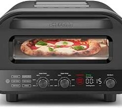 Indoor Pizza Oven with Stone, Peel & Brush, 4 Presets