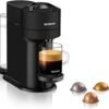 Next ENV120.BM Capsule Coffee Machine, Single-Serve, 5 Cup Sizes, Centrifusion Technology, Welcome Set Included, Matt Black