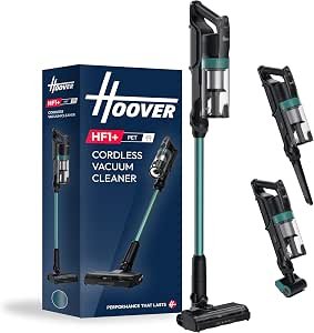 Plus Pet Cordless Stick Vacuum Cleaner with Anti Hair Wrap, Turbo Suction Mode, Up to 45min Runtime, with Motorised Pet Tool, Multi-Floor Nozzle and Crevice Tool...