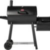 Pro Charcoal Grill Offset Smoker, Black