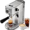 Programmable Espresso Machine with LED Display & Pressure Gauge