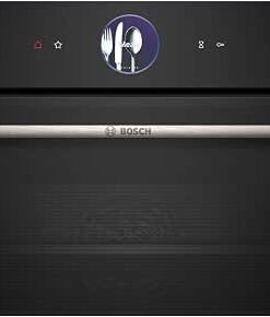 Series 8, Built-in compact oven with steam function 60 x 45 cm Black