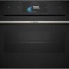 Series 8, Built-in compact oven with steam function 60 x 45 cm Black