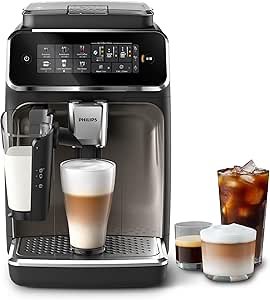 Series Bean to Cup Coffee Machine, LatteGo, 6 Hot/Iced Drinks