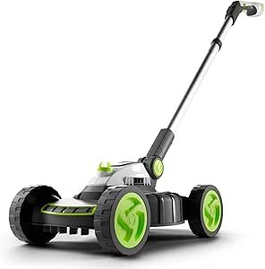 Small Alloy Steel Lawnmower | Cordless Electric Lightweight Grab and Go | 2 Cutting Heights