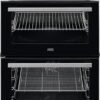 SteamBake 600mm Double Electric Cooker Ceramic Hob S/Steel