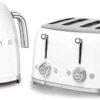 Style Retro Range Breakfast Set, 1.7L 3000W Kettle and Multi-Functional Control 4-Slice 2000W Toaster, White, KLF03WHUK/ TSF03WHUK