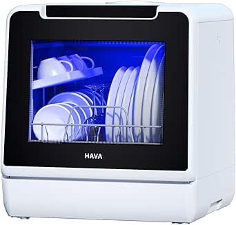 Top Dishwasher, 8 Wash Programmes Upgraded Countertop Dishwasher