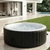 Tub 208X208CM, 60% More Energy Efficient, Portable Lazy Spa with 1800W Heater & 130 Air Jets Massage System, Fits Small Bathroom & Garden, Includes Insulated...
