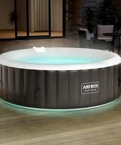 Tub | Self-inflating | Indoor & Outdoor | 6 people | ⌀ 208 cm | LED light strip