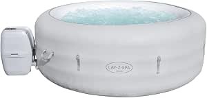 Vegas Hot Tub with 140 AirJet Massage System Inflatable Spa with Freeze Shield Technology, 4-6 Person