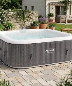 Whirlpool 2400W | Indoor/outdoor pool | for 6 people, 185x185cm | 130 massage jets | 910 L with heating | Inflates at the touch of a button